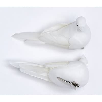 3" Feathered Dove, Set of 6