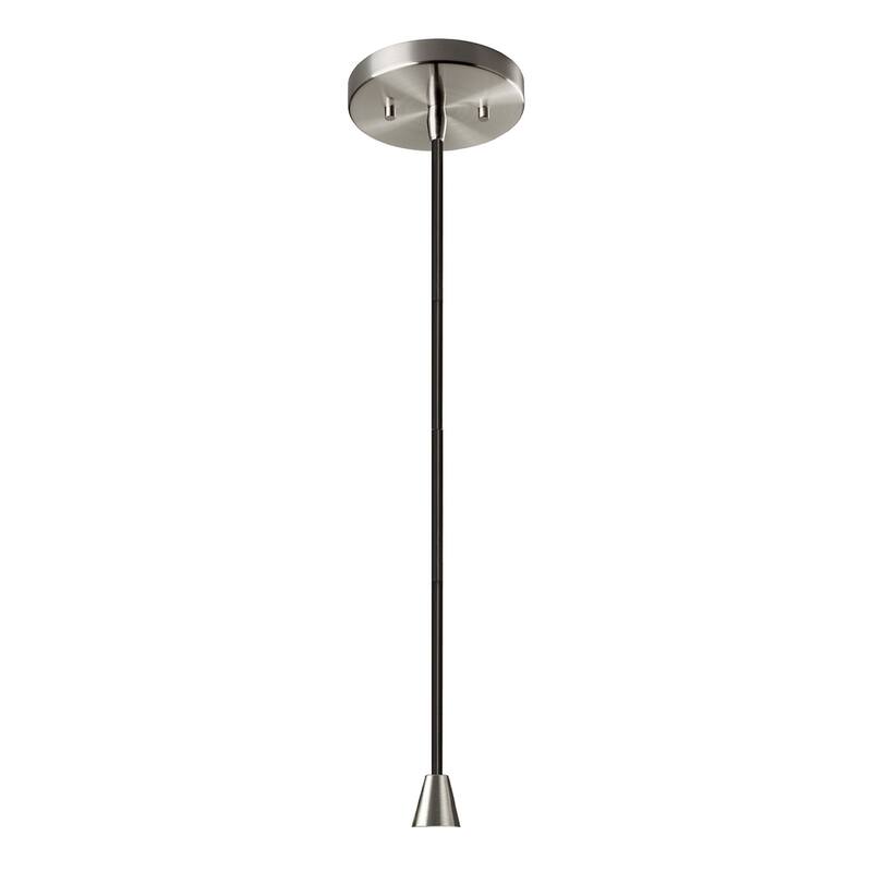 Justice Design Group Ceramic Discus Pendant - Bisque - Polished Chrome/Black Cord/Bisque