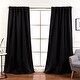 preview thumbnail 55 of 80, Aurora Home Insulated Thermal Blackout 84-inch Curtain Panel Pair - 52 x 84 Black