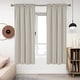 preview thumbnail 22 of 85, Deconovo Solid Rod Pocket Curtain Panel Pair, Set of 4 Panels 38x63 Inch - Light Beige