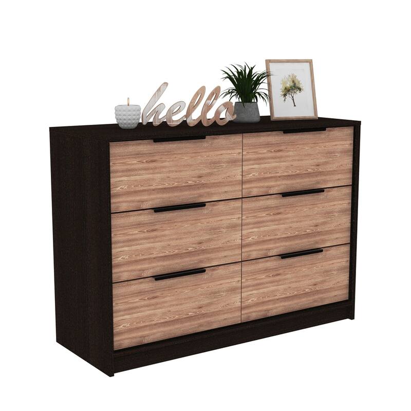 Modern Rustic White and Natural Dresser