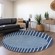 preview thumbnail 127 of 132, Premium Washable Super Soft Modern Zen Mayfield Rug Navy - 8' x 8'