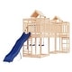 preview thumbnail 13 of 18, vidaXL Swing Set Outdoor Backyard Wooden Playground Equipment for Kids Age 3-8