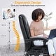 preview thumbnail 54 of 57, EROMMY Heated Massage Executive Office Chair, PU Leather with Retractable Footrest