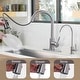 preview thumbnail 21 of 27, WOWOW Single Handle Pull Down Kitchen Faucet with Water Filter Faucet