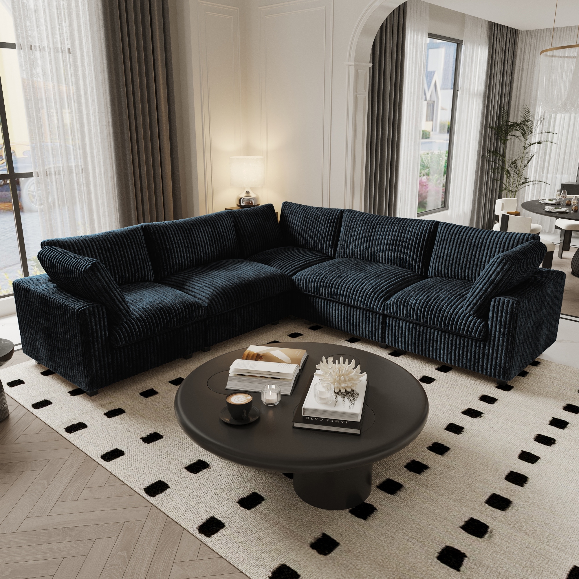 Oversized Modular L Shaped Sectional Sofa Couch for Living Room Deep Seat Cloud Couch