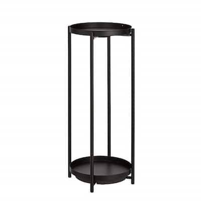 Two-Tier Metal Metal Round Plant Stand - 10.39 x 10.39 x 23.2 inches