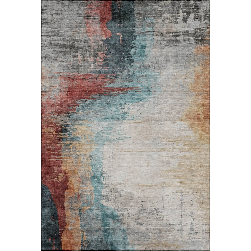 Premium Washable Super Soft Abstract Soid Mayfield Rug