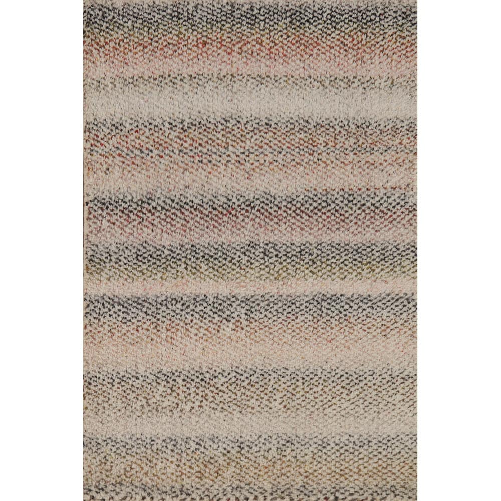 Striped Moroccan Indian Accent Rug Handmade Wool Carpet - 2'0"x 3'0"