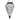 Exhart Solar Tear Shaped Hand Blown Glass Hanging Lantern with Fifteen LED lights, 7 by 24 Inches