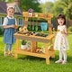preview thumbnail 4 of 8, Gymax Play Kitchen for Kids w/ Removable Faucet Sink Grill Rack