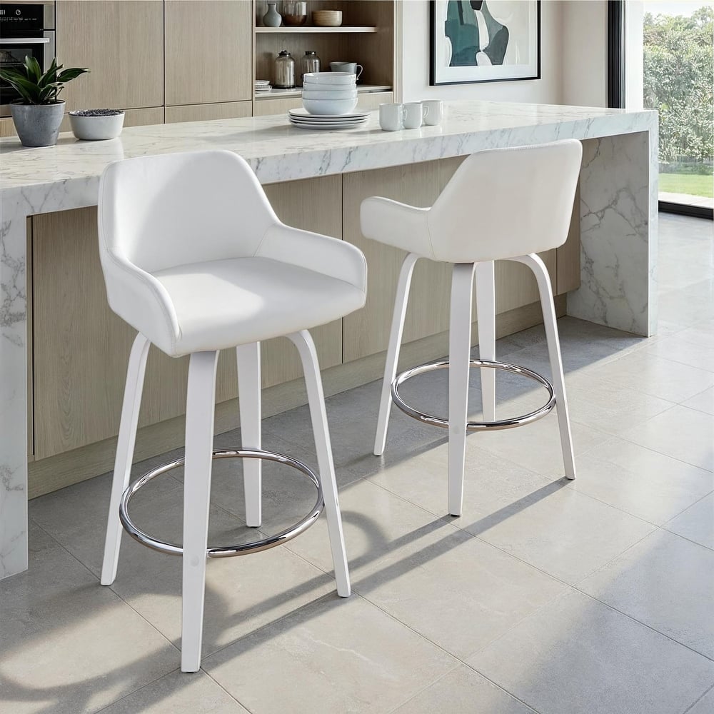 Daniella 26" Fixed-Height Counter Stool - Set of 2