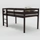 preview thumbnail 6 of 4, Contemporary Design Twin Wood Low Loft Beds with Ladder, Solid Construction & Versatility Galore, Maximized Space, Espresso