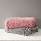 preview thumbnail 1 of 8, CosmoLiving Cleo Ombre Print Shaggy Fur Throw
