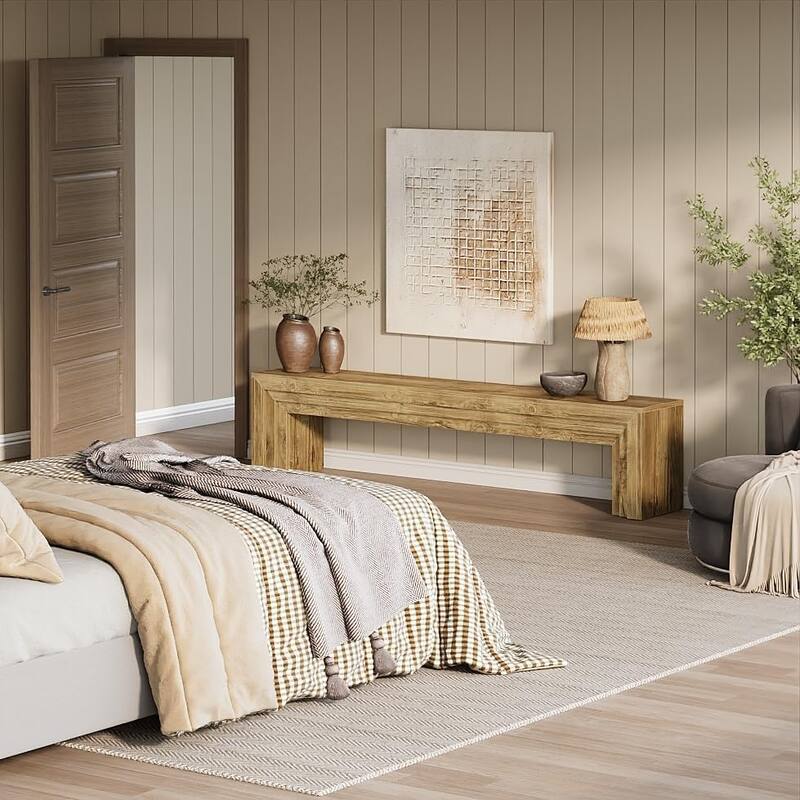 70.9" Extra Long Wooden TV Stand for 75-Inch TVs, Entertainment Center Media Console for Living Room