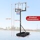 preview thumbnail 3 of 10, Costway 10 FT Foldable Basketball Hoop with Fillable Base, Wheels & - See Details