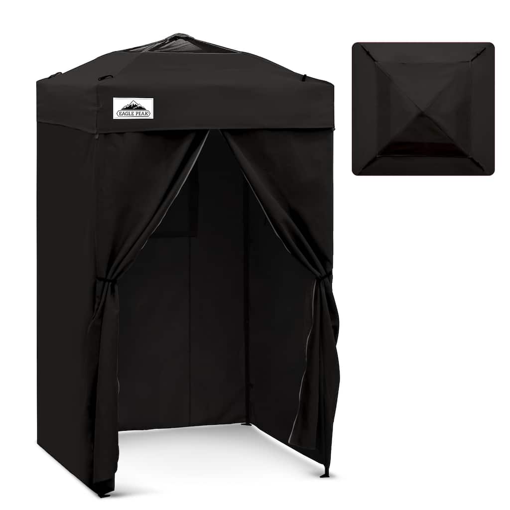EAGLE PEAK Flex Compact 4x4 Pop-up Canopy Changing Room, Portable Privacy Dressing Room
