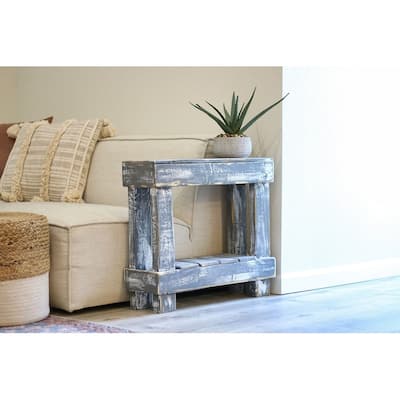 Luxe Accent Table (Weathered Gray)