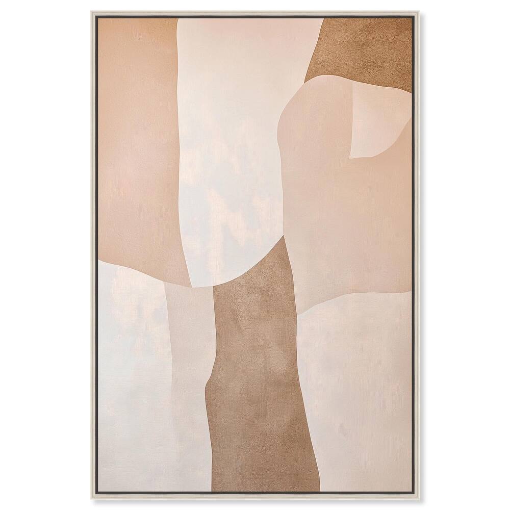 Forms in Beige I Canvas by Art Remedy