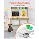 preview thumbnail 6 of 9, Natural-Green Cedar Wood Outdoor Mud Kitchen Playset for Kids - 15.4” D x 30” W x 36” H