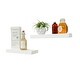 preview thumbnail 5 of 10, Del Hutson Designs True Floating Shelves, Set of 2, 16"