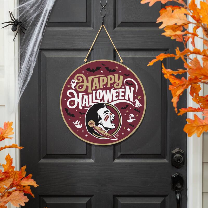 Florida State University 18" x 18" Halloween Door Décor Wall Sign
