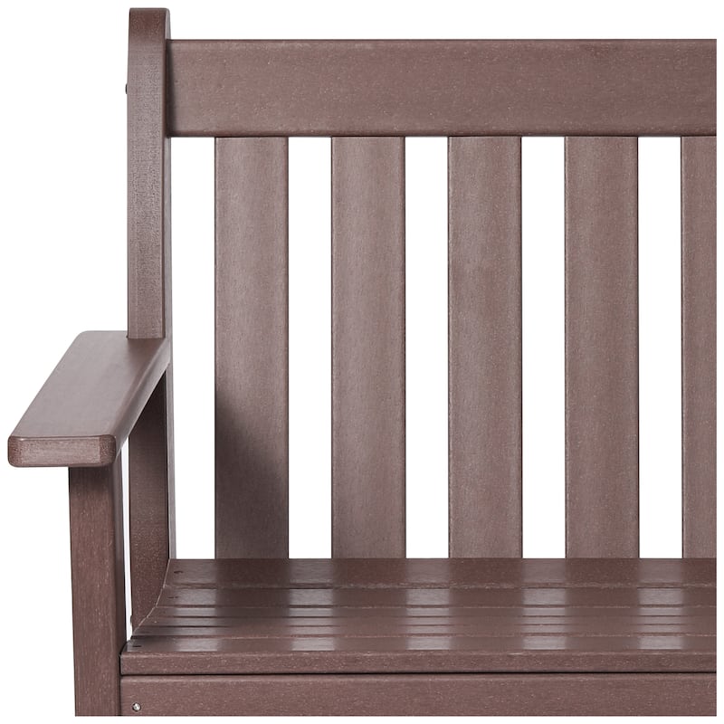 Polytrends Laguna 3-Piece Outdoor Patio Bench Set With Coffee Table