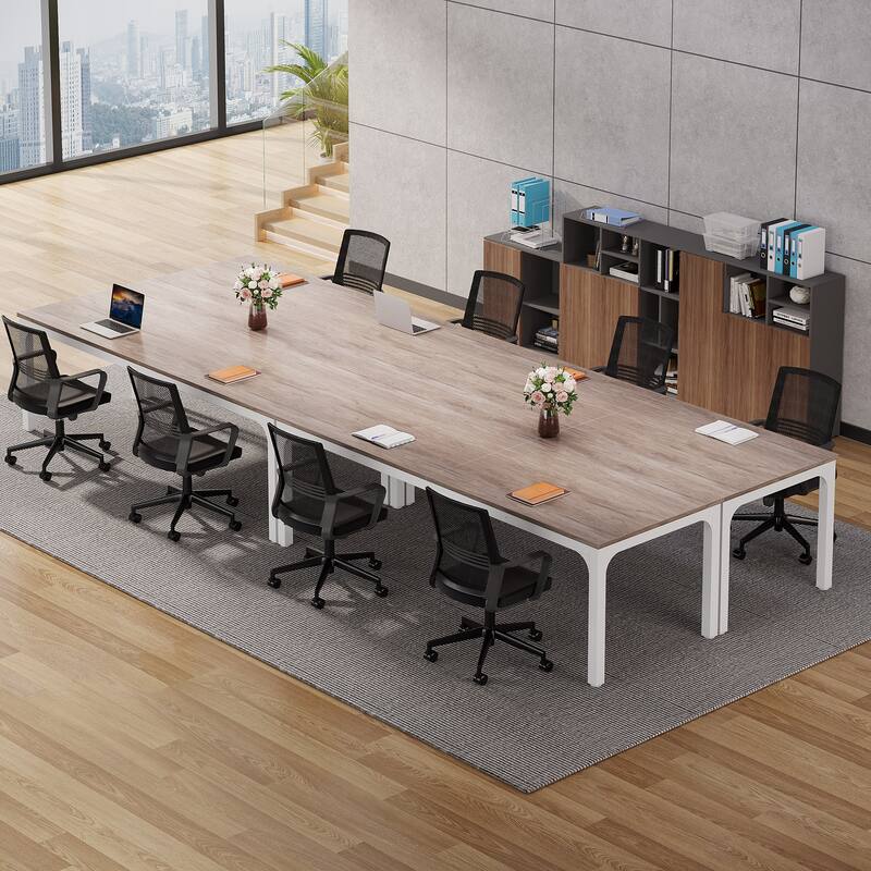 78.74" Large Rectangle Conference Table, Office Meeting/Seminar/Business Table Desk for Office Boardroom & Meeting Room