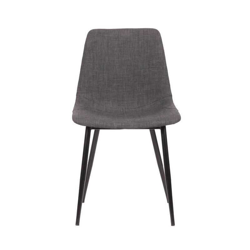 Monte Modern Upholstered Dining Chair in Faux Leather or Fabric