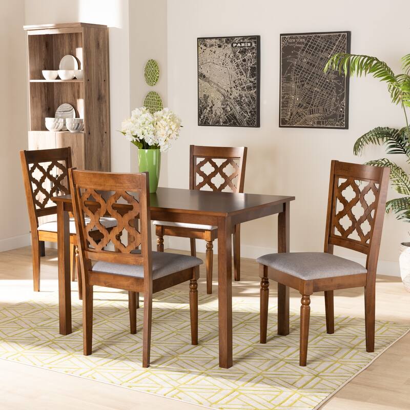 Ramiro Modern and Contemporary Transitional 5-Piece Dining Set