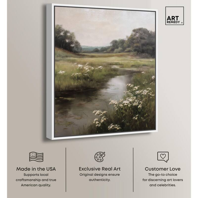 Quiet Waters Canvas by Art Remedy