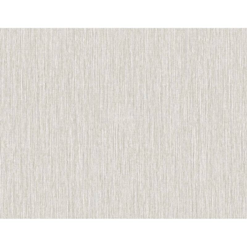 Seabrook Designs Vertical Stria Embossed Vinyl Unpasted Wallpaper - 27 in. W x 27 ft. L - Fog & Metallic Silver