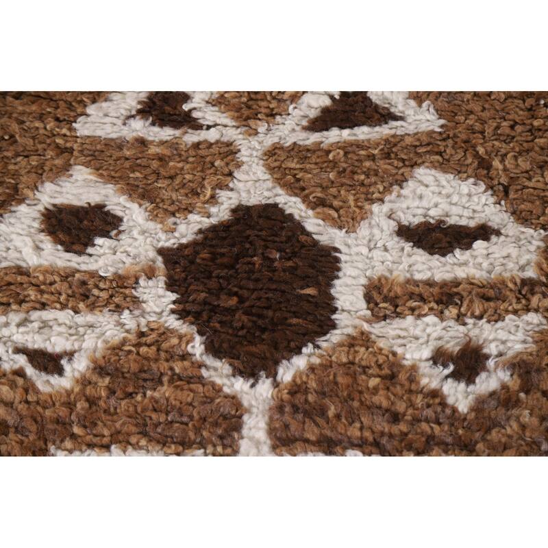 Plush Beige Turkish Anatolian Runner Rug Handmade Wool Carpet - 3'3"x 12'2"
