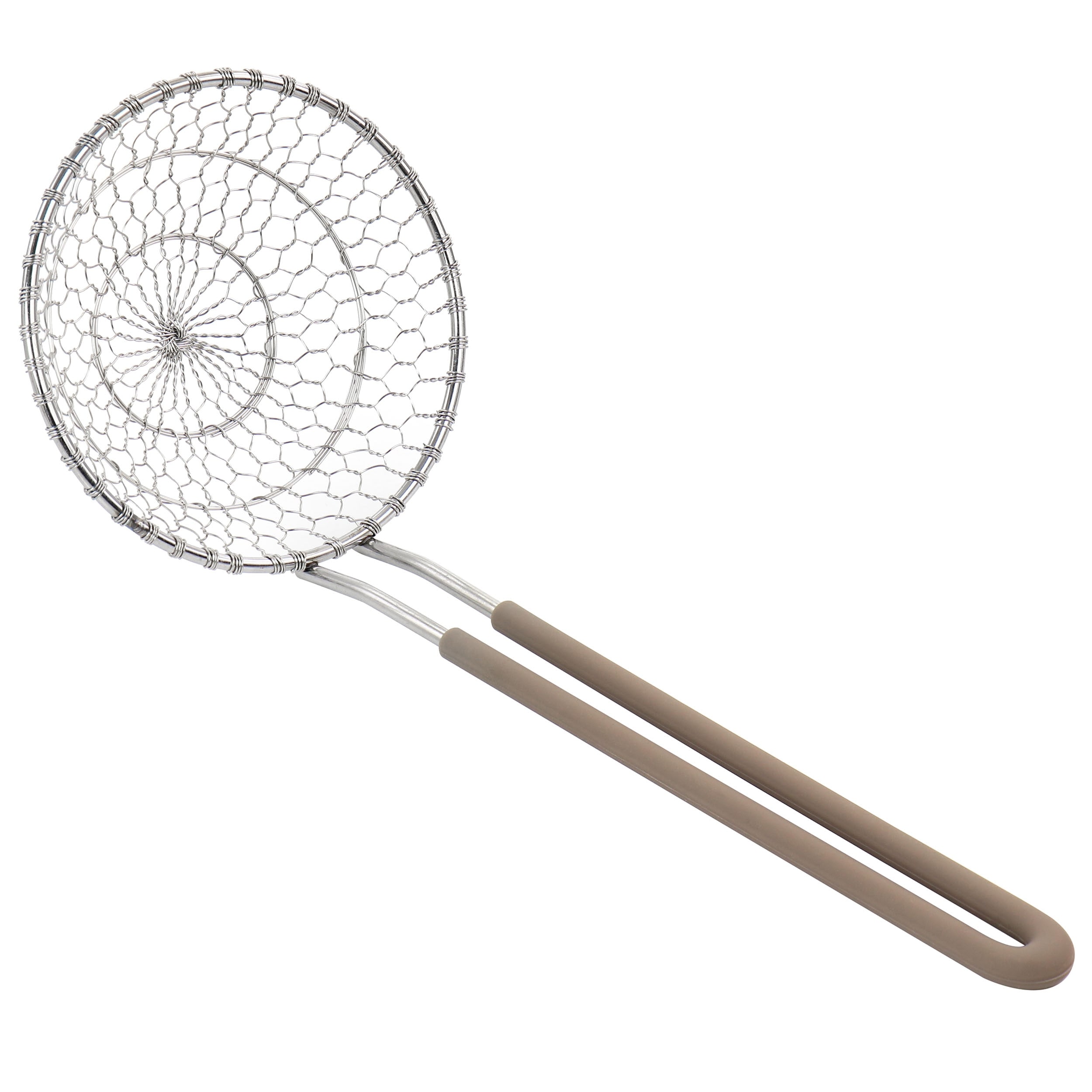 Martha Stewart Stainless Steel Spider Strainer Kitchen Utensil With Wooden  Handle