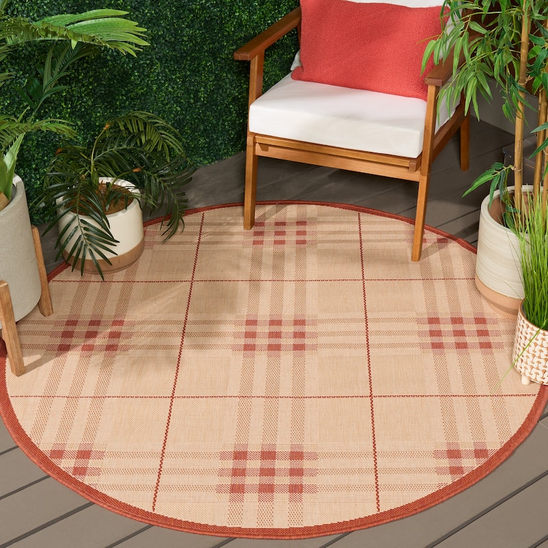 SAFAVIEH Courtyard Jacqui Indoor/ Outdoor Waterproof Patio Backyard Rug