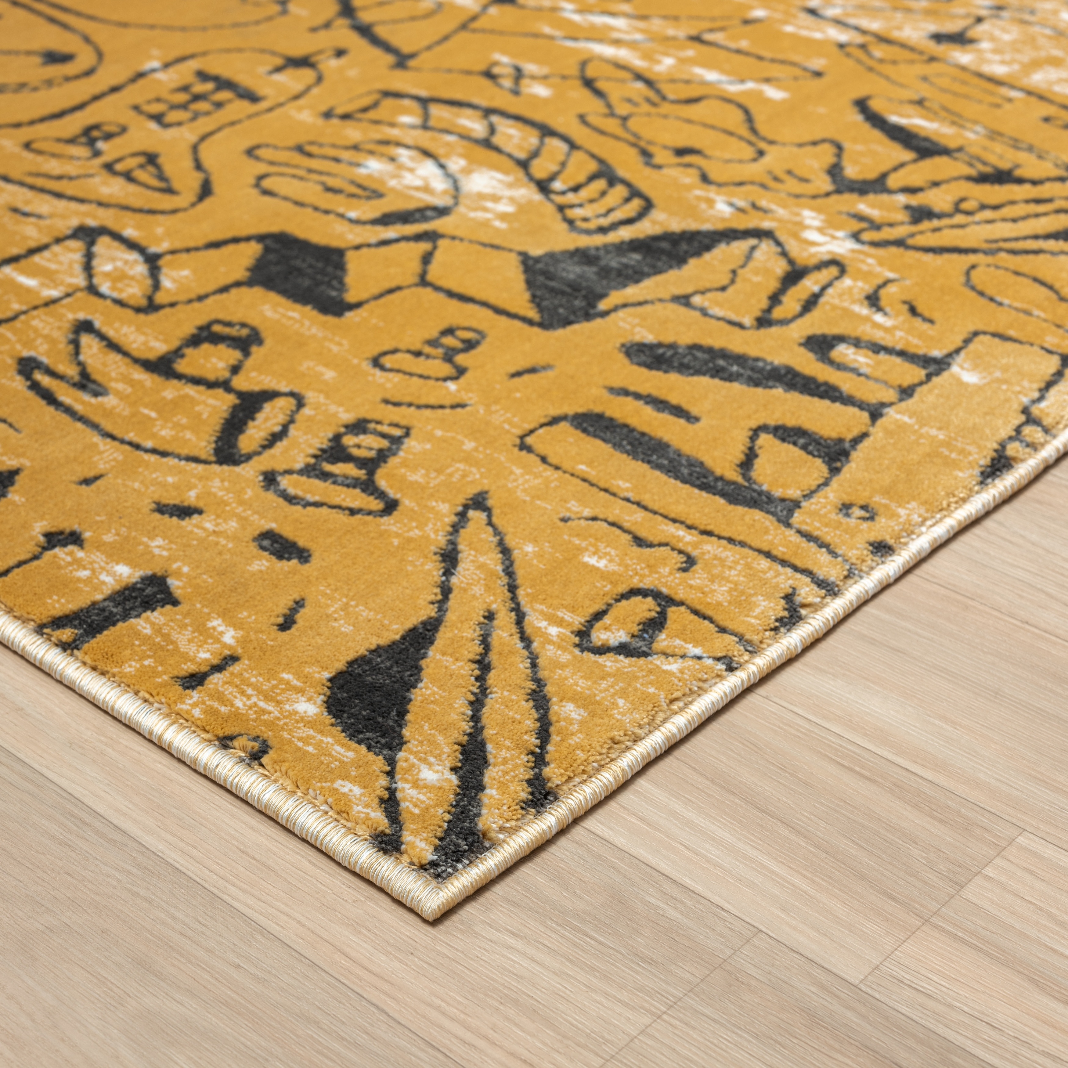 ¥B Sign Rug Yellow ¥ellow Bucks B Sign Rug Yellow ¥ellow Bucks イエローバックス（Kids rug