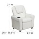 preview thumbnail 3 of 139, Contemporary Kids Recliner with Cup Holder and Headrest