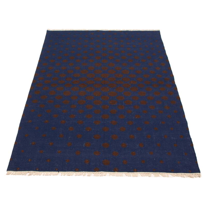 Ankara FW Navy Kilim 5'1" x 8'1" - 5'1 x 8'1