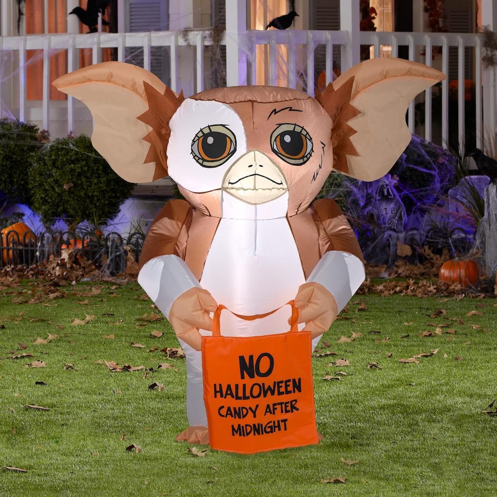 Gemmy Airblown Gizmo Warner Brothers , 3.5 ft Tall, brown
