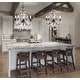 preview thumbnail 3 of 9, Glenn 5-Light 17" Crystal/Metal LED Chandelier, Black by JONATHAN Y