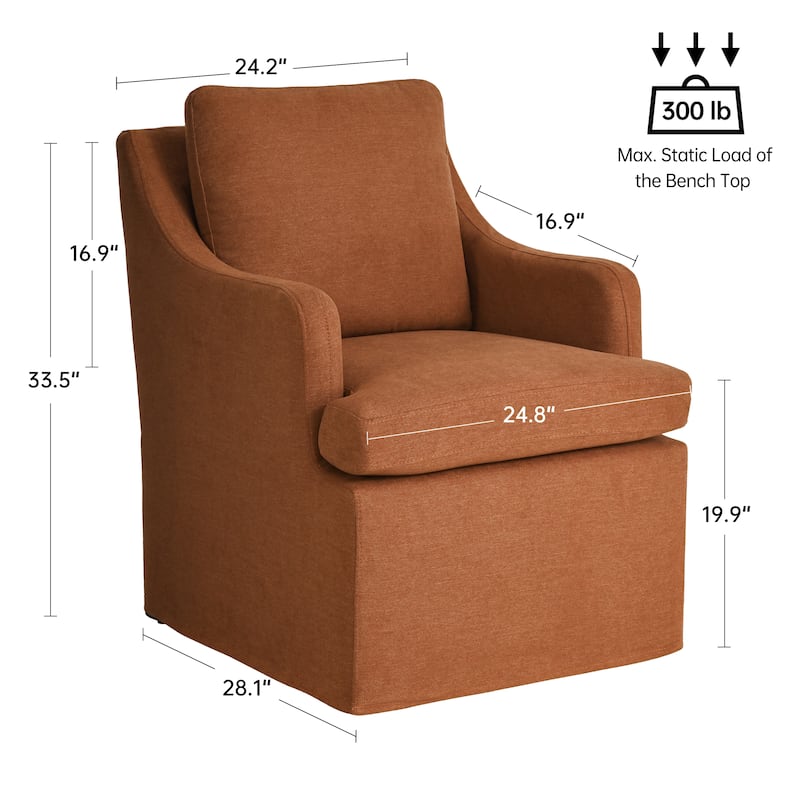 Upholstered Dining Chairs, Modern Kitchen Chairs Dinner Chairs with 4 Casters