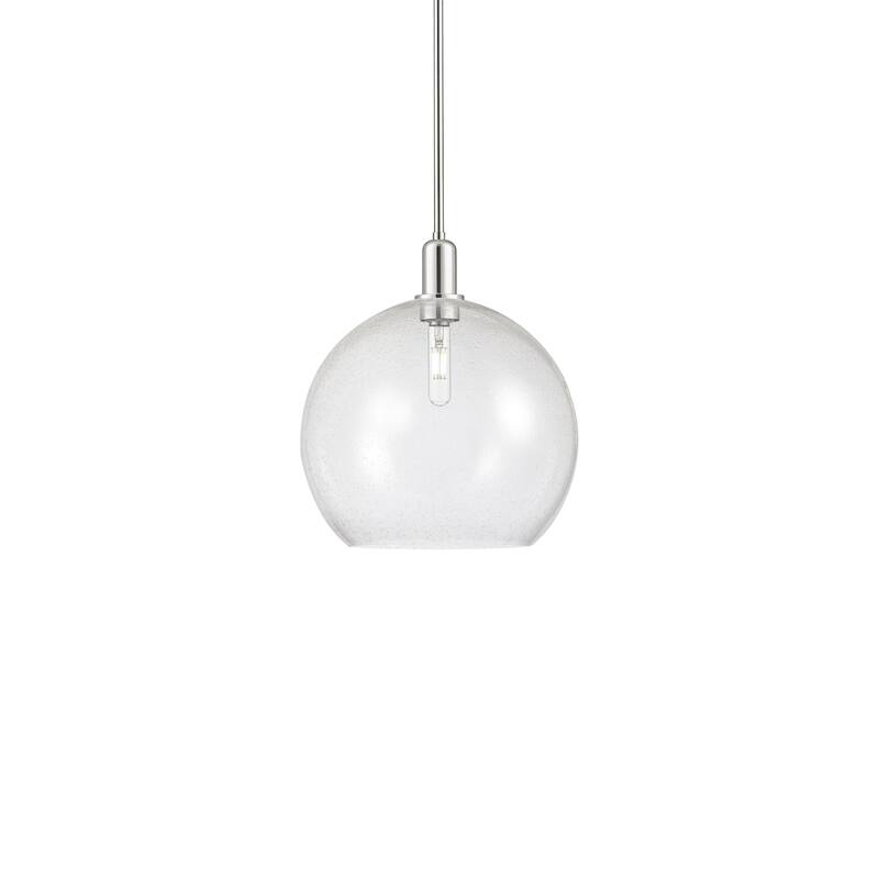 Innovations Lighting 716-1S-18-14 Athens Pendant Athens 14" Wide - Polished Nickel / Seedy