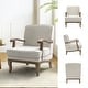 preview thumbnail 24 of 32, Rinaldo Farmhouse Polyester Armchair with Comfortable Backrest and Cushion by HULALA HOME