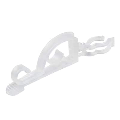 Set of 150 Clear Max Pro Anywhere Christmas Light Clips - 4"