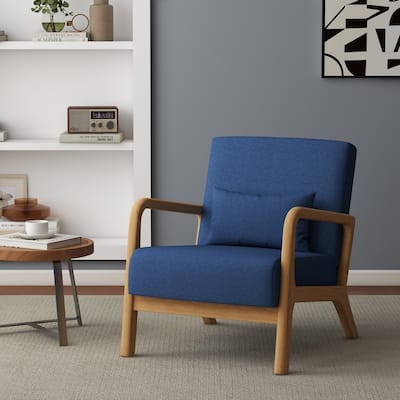 Upholstered Arm Chair with Cution Modern Side Accent Chairs - 25.8"W x 28.7"H x 32.3"D