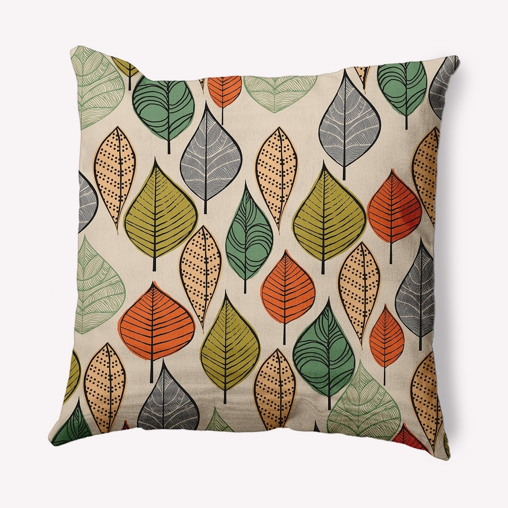 Autumn Leaves Fall Indoor/Outdoor Throw Pillow