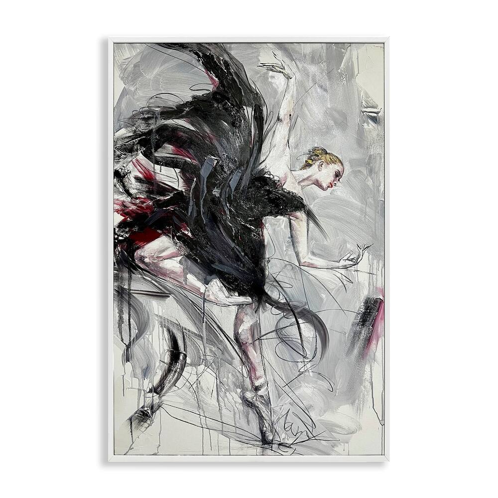 Stupell Modern Elegance Dancer Framed Giclee Art Design By Lucille Lee