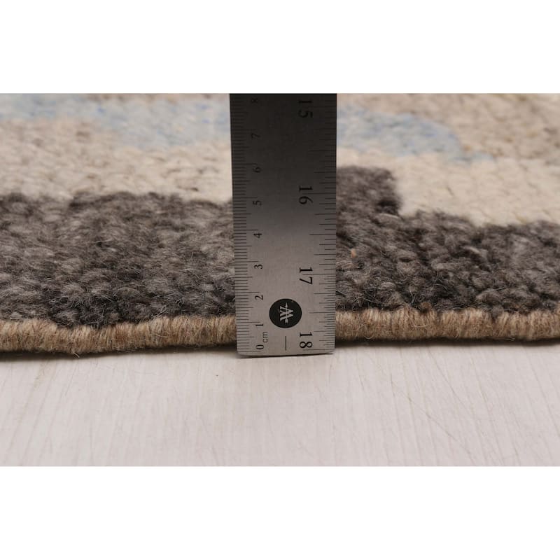 ECARPETGALLERY Hand-knotted Tangier Cream Wool Rug - 7'11 x 9'11