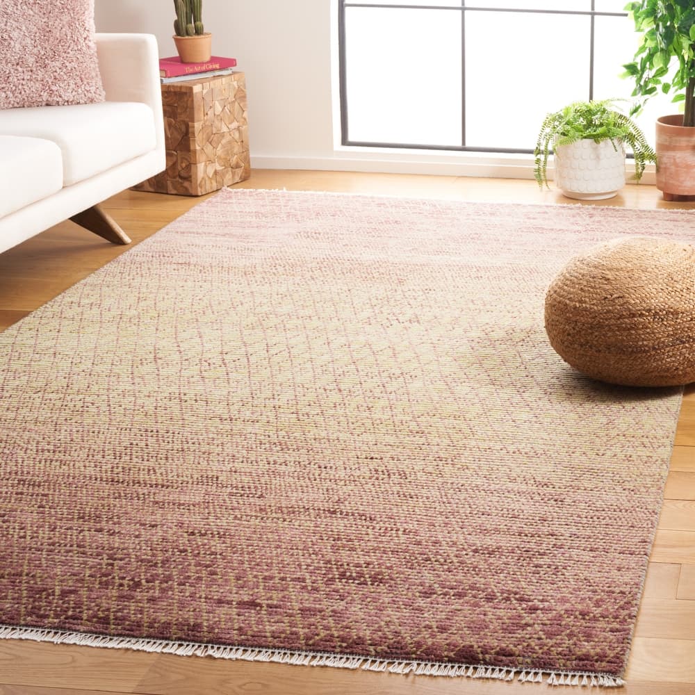 SAFAVIEH Hand-Knotted Nomad Bouchra Boho Wool Rug