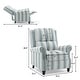 preview thumbnail 47 of 80, Manual Glider Pushback Recliner Chairs with Nailhead Trim